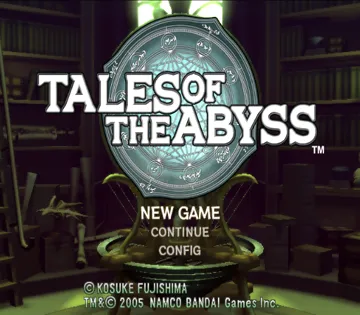 Tales of the Abyss screen shot title